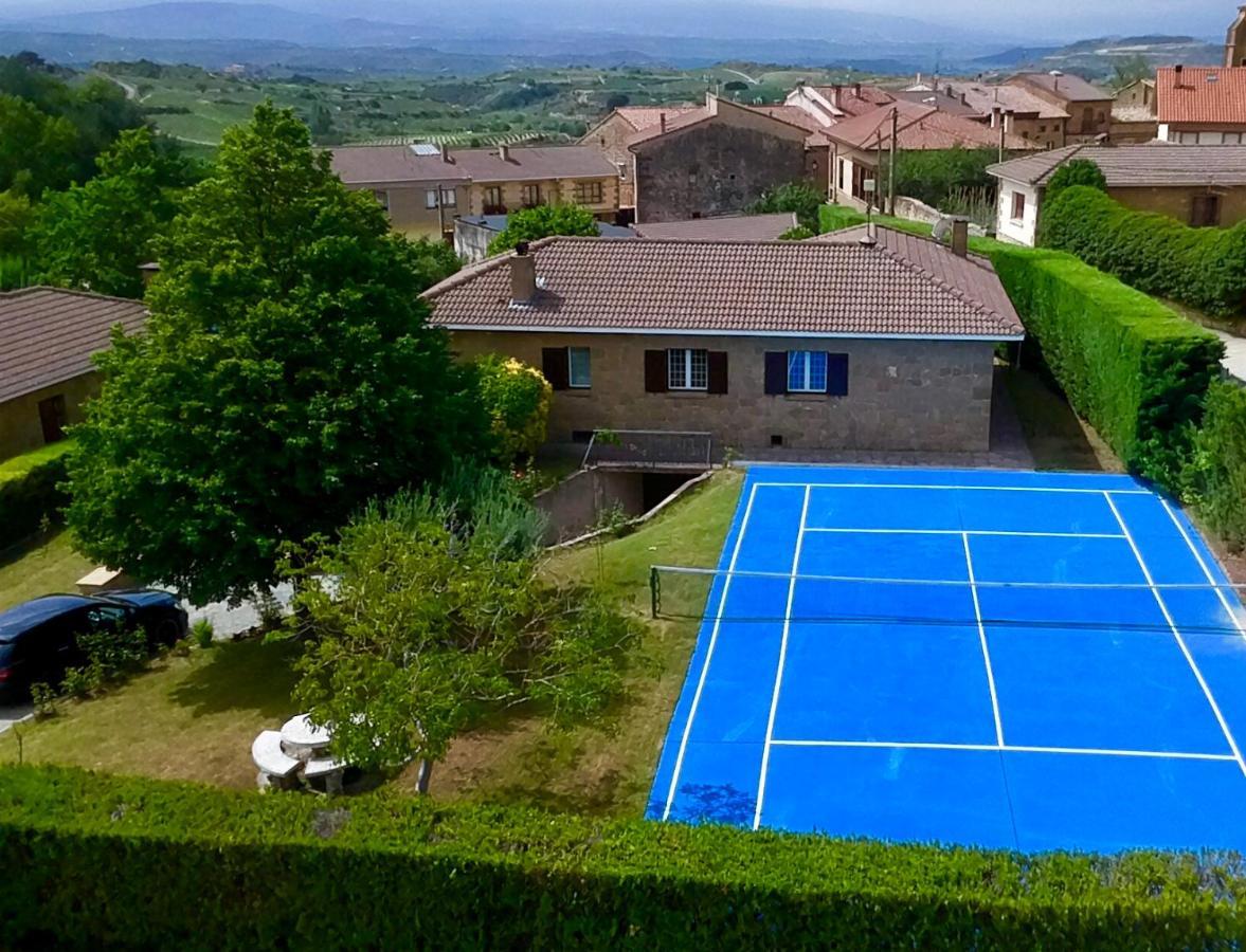 Sagastienea Villa Con Piscina Y Tenis En La Rioja Samaniego Esterno foto